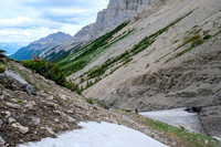Hiking down into Whitegoat Creek.