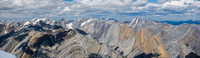 Views to Dark Storm, Cloud Buster and Rustler Peak (R).