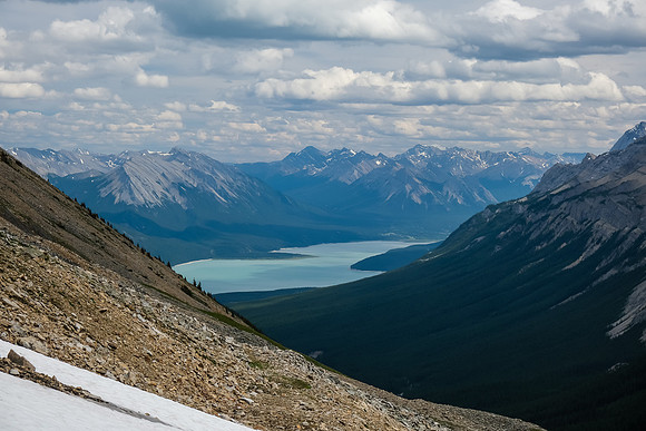 Hiking down into Whitegoat Creek.