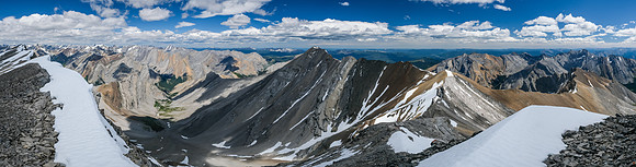 Summit panorama to the east.