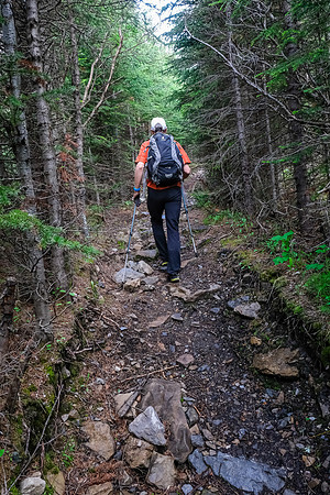 The trail is interesting in sections.