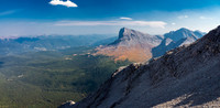 Views off the east face across the ridge towards Beehive Mountain are very respectable now that the smoke has started to clear off a bit.