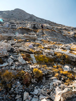 Phil and I enjoyed some fun moderate terrain up small slabs and cliffs while Wietse was on terrain to the right of us here.