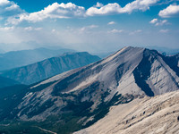 Mount Gass looks easy via the south slopes (red line) - the only question is how to get there from the east side of the Divide?