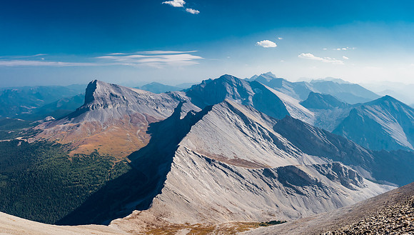 Views south include Beehive, Gould Dome and Tornado.
