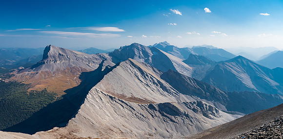 Views south include Beehive, Gould Dome and Tornado.