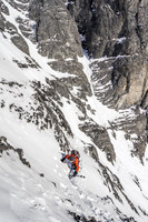 This photo exaggerates the terrain a bit, but it was "one-at-a-time" across these gullies.
