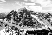 The impressive north face of Mount Temple.