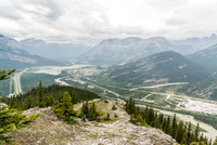 Looking down the ridge from near the summit.