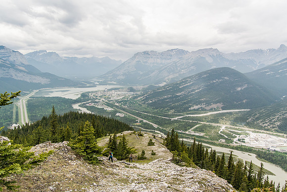 Looking down the ridge from near the summit.