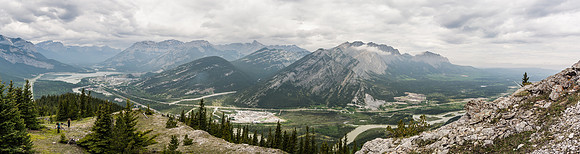 View from near the summit - higher than Exshaw Mountain at least!