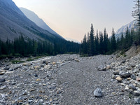 Hiking the Dormer Pass trail up Stoney Creek.