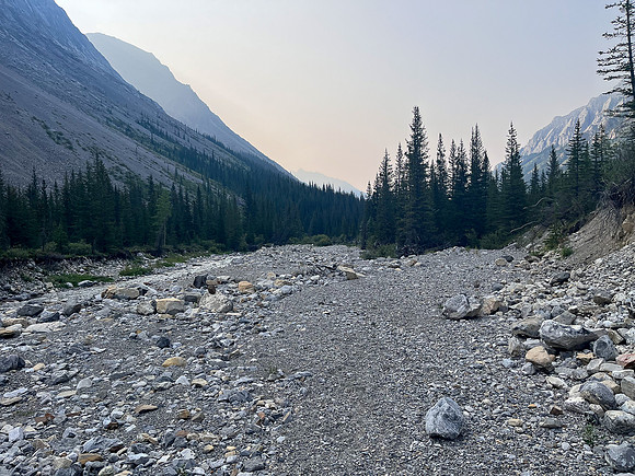 Hiking the Dormer Pass trail up Stoney Creek.