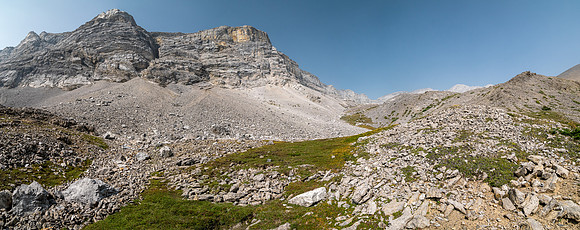 Hiking alpine meadows south of Puma Peak.