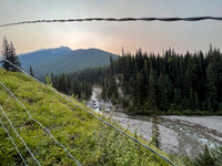 Hiking the Dormer Pass trail up Stoney Creek.