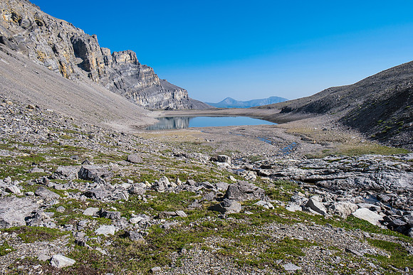 Hiking around Forbidden Lake.