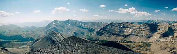 Wild landscapes to Elch, Wapiti and Tomahawk across the upper reaches of Scalp Creek.