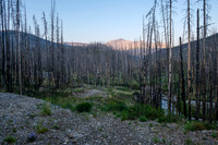 Biking up the Skeleton Creek Trail.