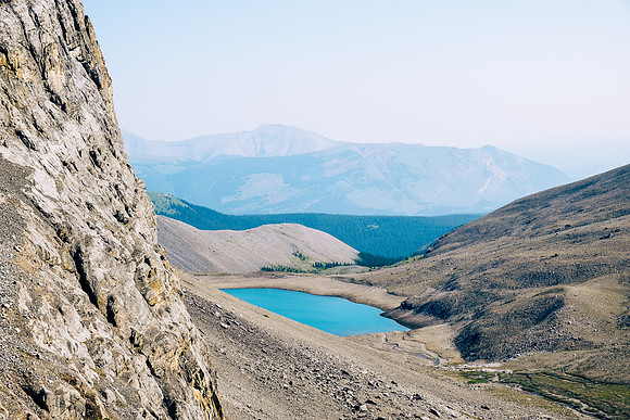 Views back over Forbidden Lake.