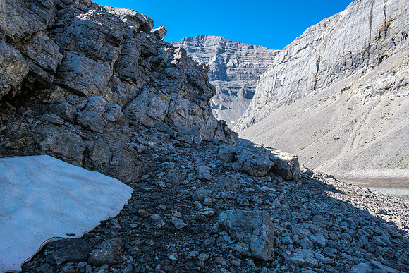 Hiking around Forbidden Lake.