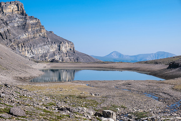 Hiking around Forbidden Lake.