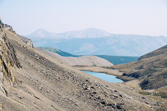Views back over Forbidden Lake.