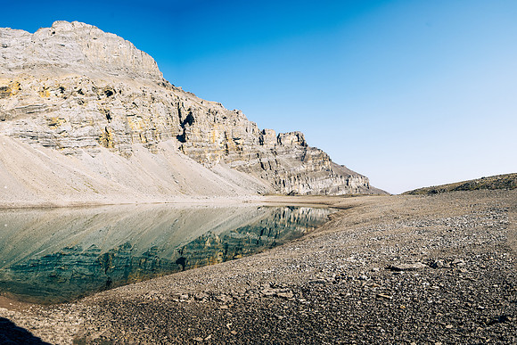 Hiking around Forbidden Lake.