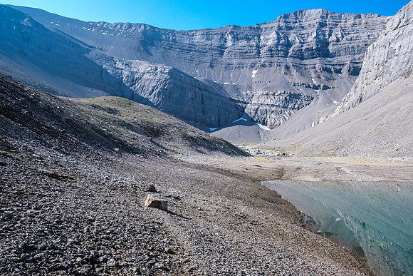 Hiking around Forbidden Lake.