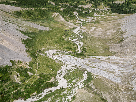 Incredible views over the headwaters of Scalp Creek.