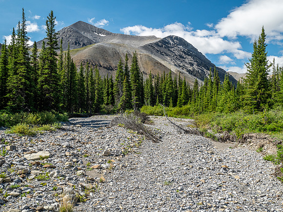 Hiking towards an outlier of Elch Peak.