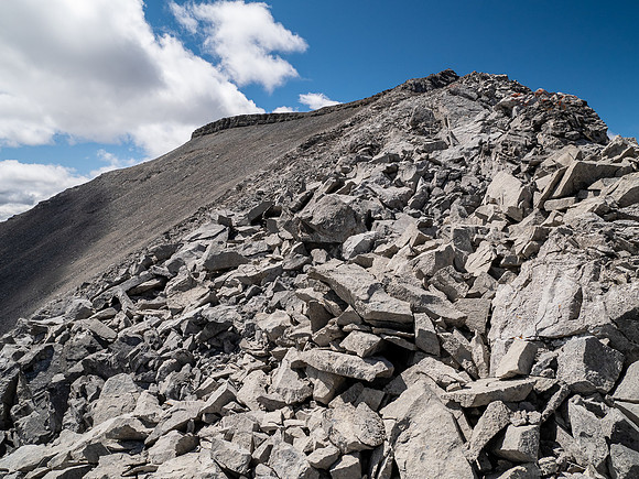 Traversing from GR857-343 to Elch Peak.