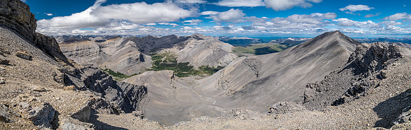 Traversing from GR857-343 to Elch Peak.