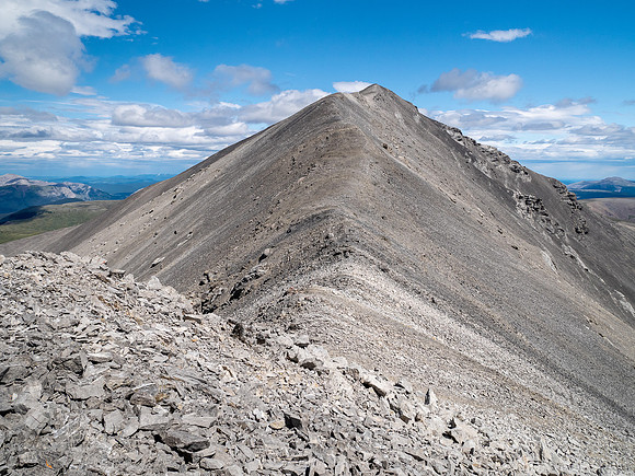 Traversing from GR857-343 to Elch Peak.