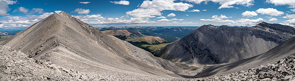 Traversing from GR857-343 to Elch Peak.