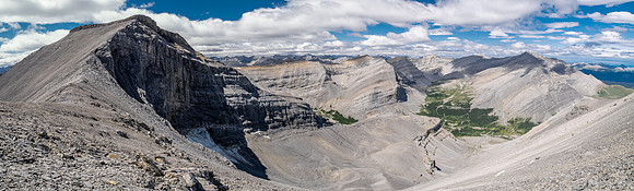 Traversing from GR857-343 to Elch Peak.