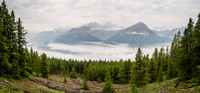 Ascending lower SW slopes from hwy 93 with views back over the valley.