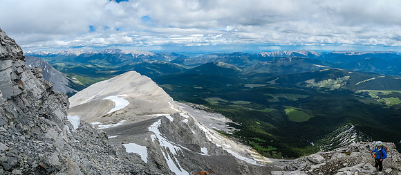 Views down the NE ridge.