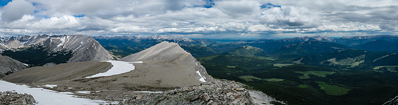 Views back to Armstrong (L) with Head and Holy Cross at distant right.