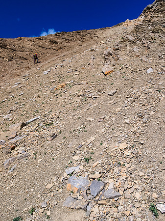 It's a steep scree grunt!