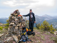 Vern on the summit of Forum Peak.