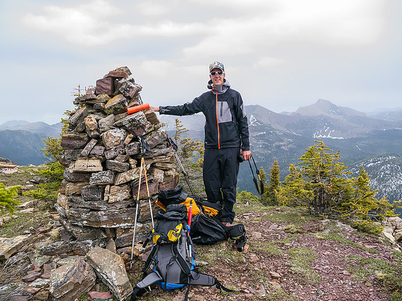 Vern on the summit of Forum Peak.