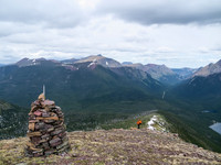 Wietse comes up to Forum Peak.