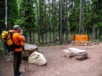 Entering British Columbia along the trail.