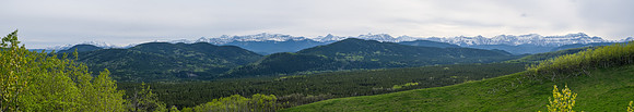 Views over McNab and Missinglink to Head (L), Pyriform, Junction, Gibraltar, Burns and Bluerock (R).