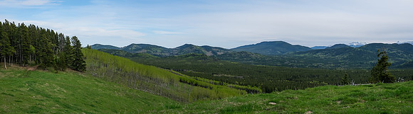 Views south to the McNabb Hills.