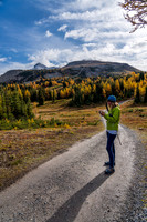 Hiking above Sunshine Village to the meadows.