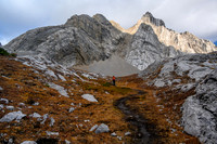 Hiking up to Smuts Pass.