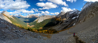 Descending into Commonwealth Creek from Smuts Pass.