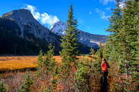 Hiking along Commonwealth Creek.