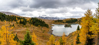 Hiking around Rock Isle Lake.